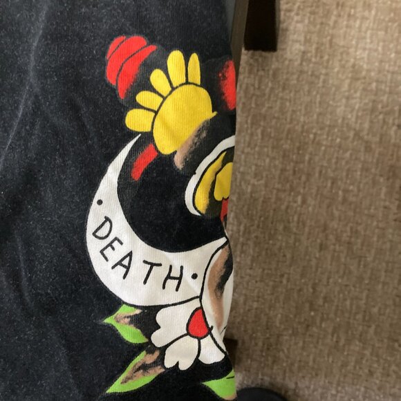 Vintage Ed Hardy Sweatpants-Style Shorts Y2K Size S Excellent Condition - Picture 3 of 7